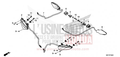 WINKER (1) CBR1000S2H de 2017